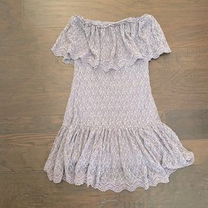 Pretty Light Purple Strapless Dress